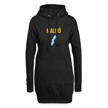 Malmö - Hoodie-Kleid - Schwarz - Vorne