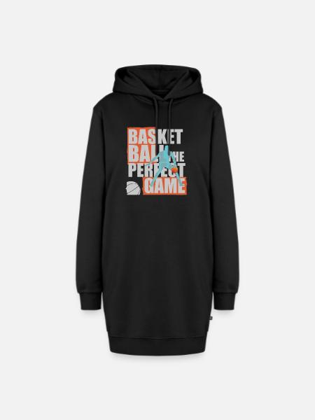 BASKETBALL, BASKETBALL - Sweat-shirt à capuche long Femme - noir