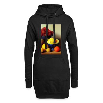 Fruit - Sweat-shirt à capuche long Femme - noir - Devant