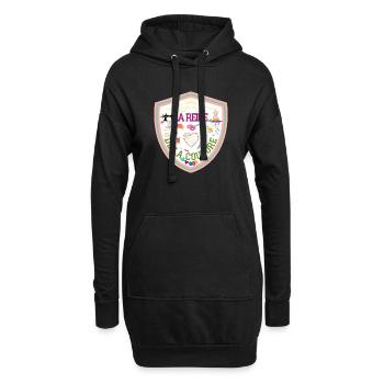 Reine de la couture. Couturière. Machine à coudre. - Sweat-shirt à capuche long Femme - noir - Devant