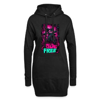 Demon Ride - Hoodie-Kleid - Schwarz - Vorne