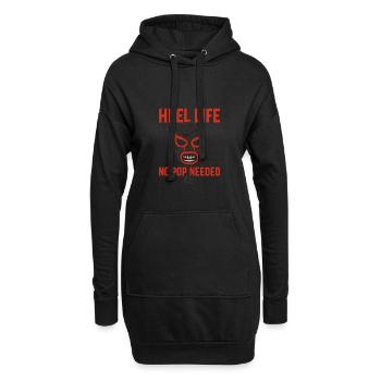 Lustiges Sprüche Shirt – Heel Life Wrestling Fans - Hoodie-Kleid - Schwarz - Vorne