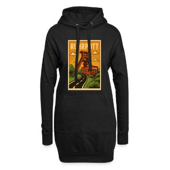 Ruhrpott - Hoodie-Kleid - Schwarz - Vorne