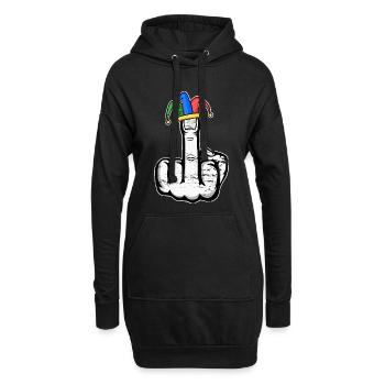 Majeur Stingerfinger Carnaval - Sweat-shirt à capuche long Femme - noir - Devant