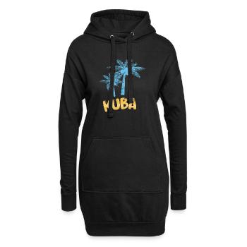 Geschenk für Kuba - Hoodie-Kleid - Schwarz - Vorne