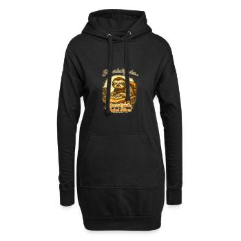 Ich mach das Faultier lustiger Büro Spruch - Hoodie-Kleid - Schwarz - Vorne