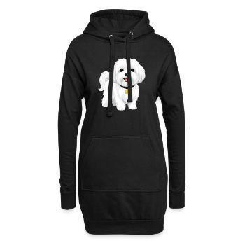 Malteser - Hoodie-Kleid - Schwarz - Vorne