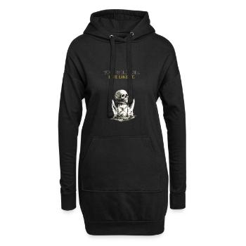 Tu mourras, tu vas vivre comme ça Chemise de Memento Mori - Sweat-shirt à capuche long Femme - noir - Devant