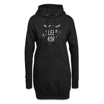 Sleep More - Sweat-shirt à capuche long Femme - noir - Devant