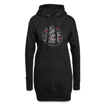 Conception de danse en ligne pour danseurs et groupe de danse - Sweat-shirt à capuche long Femme - noir - Devant