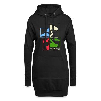 Bonsai Bonsaishow shohin japanische Bonsaikunst - Hoodie-Kleid - Schwarz - Vorne