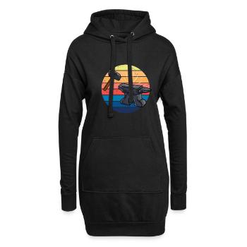 Schmied Vintage Goldschmied Amboss Schmiedekunst - Hoodie-Kleid - Schwarz - Vorne
