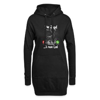 Die Jagd ruft an... aus dem Weg, ich muss los! - Hoodie-Kleid - Schwarz - Vorne