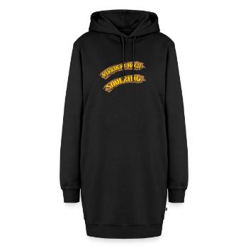 Verrückt nach Sauerteig - ich backe selber - Hoodie-Kleid - Schwarz - Vorne