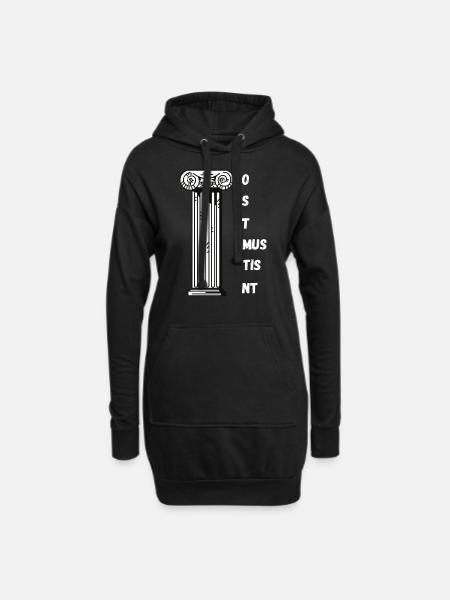 Lateinlehrer Spruch Latein Unterricht Latein - Hoodie-Kleid - Schwarz