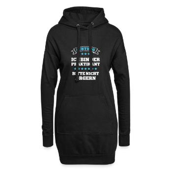 Praktikant Lustig Praktikum Beruf Der Neue Job - Hoodie-Kleid - Schwarz - Vorne