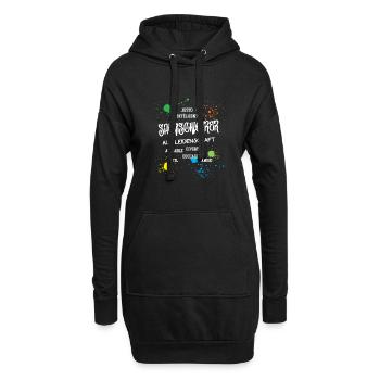 Spanischlehrer aus Leidenschaft Beruf Lehrer - Hoodie-Kleid - Schwarz - Vorne