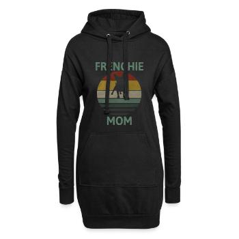 Meilleure Frenchie Mom Ever Français Bulldog Mama - Sweat-shirt à capuche long Femme - noir - Devant