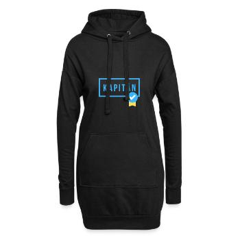 Kapitänsprüfung bestanden - Geschenk für Kapitäne - Hoodie-Kleid - Schwarz - Vorne