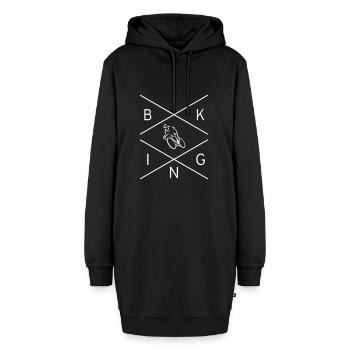BIKING - Hoodie-Kleid - Schwarz - Vorne