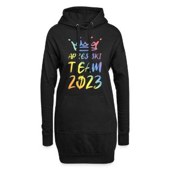 Apres Ski 2023 - Hoodie-Kleid - Schwarz - Vorne