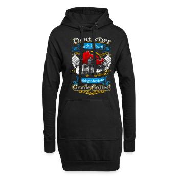 Stolzer Thüringer – Tradition in der Heimat - Hoodie-Kleid - Schwarz - Vorne