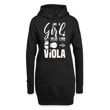 Bratsche - Hoodie-Kleid - Schwarz - Vorne