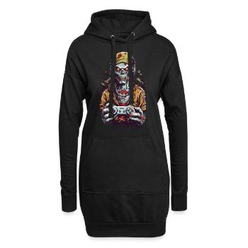 Style de jeu de joueur de zombies rétro esthétique - Sweat-shirt à capuche long Femme - noir - Devant