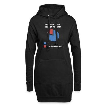 Werde ich heute ein Bier Trinken - Ja wir werden - Hoodie-Kleid - Schwarz - Vorne