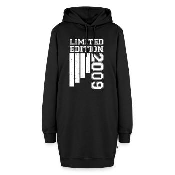 2009 Jubiläum Geboren 2009 Limitierte Auflage - Hoodie-Kleid - Schwarz - Vorne