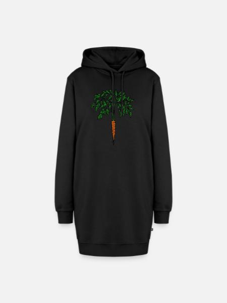 Karotte - Hoodie-Kleid - Schwarz