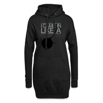 I Came In Like A Wrecking Ball - Hoodie-Kleid - Schwarz - Vorne
