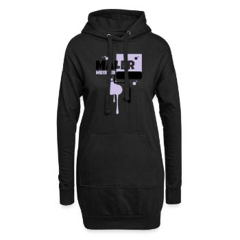 maler beruf malermeister - Hoodie-Kleid - Schwarz - Vorne