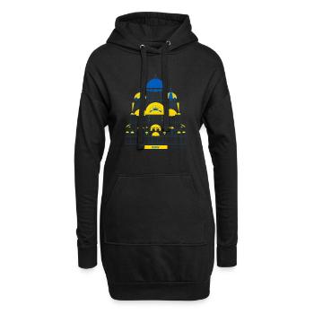 Kiew St. Vladimir's Cathedral - Hoodie-Kleid - Schwarz - Vorne