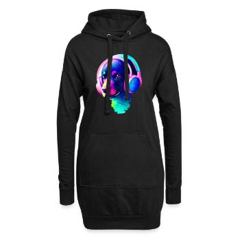 Labradorbesitzer Labrador Retriever Hundewelpe - Hoodie-Kleid - Schwarz - Vorne