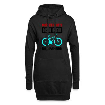 mir reichts rad fahren - Hoodie-Kleid - Schwarz - Vorne