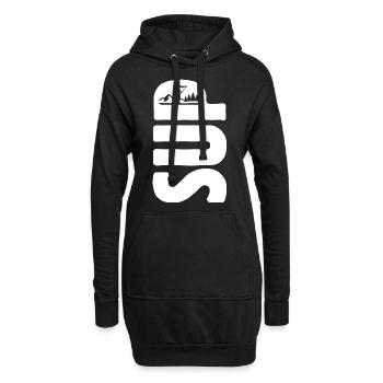 SUP Stand up paddling - Life is better on a board - Hoodie-Kleid - Schwarz - Vorne