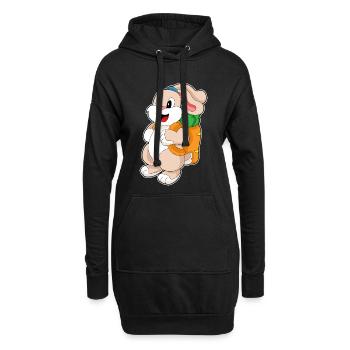 Bunny Student Backpack School - Hoodie Dress - black - Front