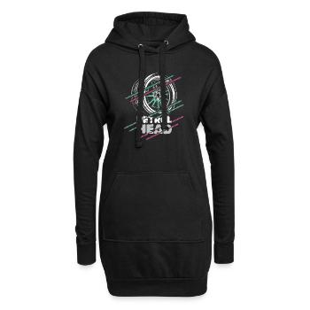 Petrolhead – Motorsport & Tuning Felge Design - Hoodie-Kleid - Schwarz - Vorne