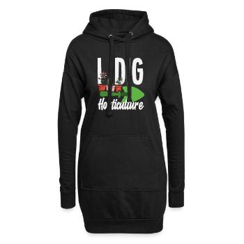 Garten- Und Pflanzenliebhaber Geschenke - Hoodie-Kleid - Schwarz - Vorne