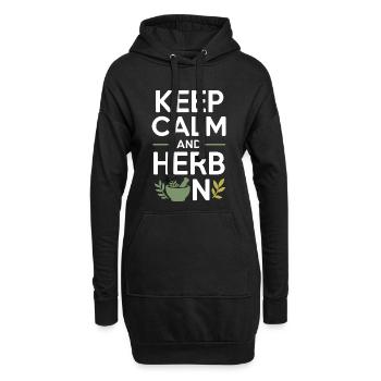 Spécialiste certifié en médecine botanique clinique - Sweat-shirt à capuche long Femme - noir - Devant