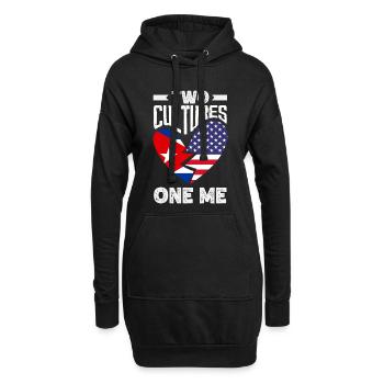 Cuba Pride & Home - Design du drapeau de Cuba - Sweat-shirt à capuche long Femme - noir - Devant
