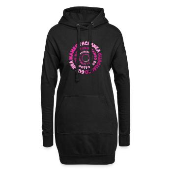 History of Salsa - Salsa Dance Shirts - Hoodie-Kleid - Schwarz - Vorne