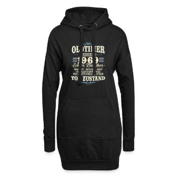 Oldtimer Baujahr 1969 Jahrgang geboren Geburtstag - Hoodie-Kleid - Schwarz - Vorne