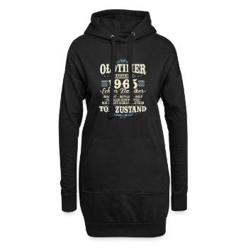 Oldtimer Baujahr 1965 Jahrgang geboren Geburtstag - Hoodie-Kleid - Schwarz - Vorne