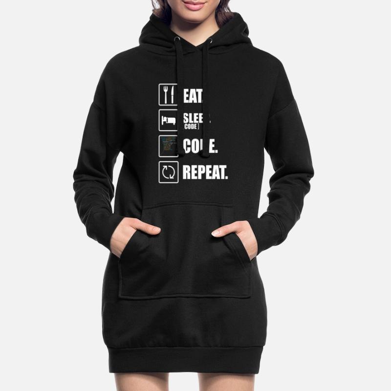 Informatiker lustige Programmierer Spruch Coder Hoodie-Kleid