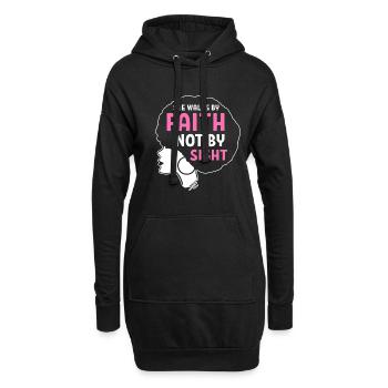 Afro Latina - Sweat-shirt à capuche long Femme - noir - Devant
