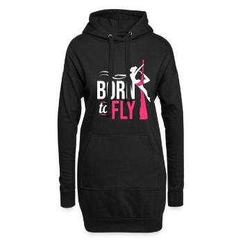 Aerial Yoga Air Yoga - Hoodie-Kleid - Schwarz - Vorne