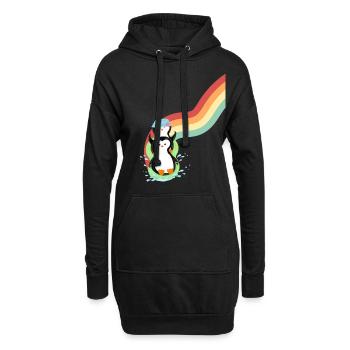 Pinguine Slide - Hoodie-Kleid - Schwarz - Vorne