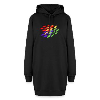 Fisch Fischer Aquarium Fische Tauschen - Hoodie-Kleid - Schwarz - Vorne